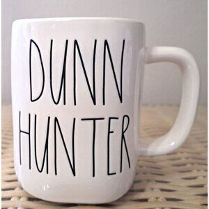 Dunn Hunter Rae Dunn Artisan Collection 20 oz. White Mug Dark Green Lettering